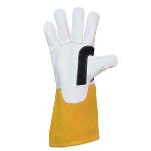 Guantes de Soldadura TIG de Piel de Cabra con Puño de Piel de Vacuno, Protección de Manos para Trabajo con Argón - Product Image 5