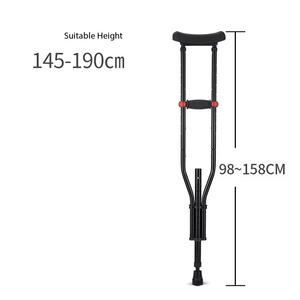 OEM ODM Foldable Senior Mobility Aid Underarm Crutches for Adult Physical Therapy - Product Image 5
