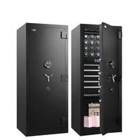 MINEESI 2025 Boîtier de remontoir de montre durable et protecteur, antivol, déverrouillage par empreinte digitale, doublure en daim et bois, 8/12/20 emplacements personnalisables