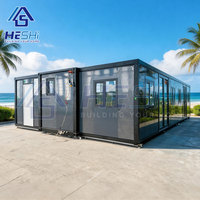 Maison préfabriquée moderne HeSHi, espace de vie rectangulaire, à vendre