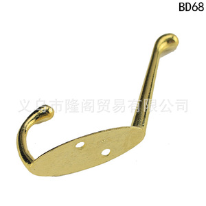 C37 Qinggu Hook Zinc Alloy Wall Mount Double Hole 90mm <b>Antique</b> Green Yellow <b>Wardrobe</b> Cabinet Clothes Hook - Product Image 2