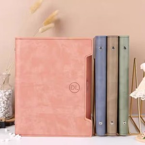 A5 B5 Biểu Tượng Tùy Chỉnh Lá Lỏng Lẻo Máy Tính Xách Tay 100G Các Tông Màu Trắng Giấy 80 Sheets Da Cứng Bìa Với Xoắn Ốc Ràng Buộc Bán Buôn - Product Image 4