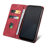 Casing ponsel dompet mewah casing sampul ponsel Flip kulit PU Retro magnetis untuk mode Fujitsu Arrows We
