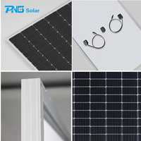 PNG solar EU gudang 560W 570W 580W TOPCon Panel surya kit lengkap PV sistem surya setengah potongan sel kaca tunggal tipe N