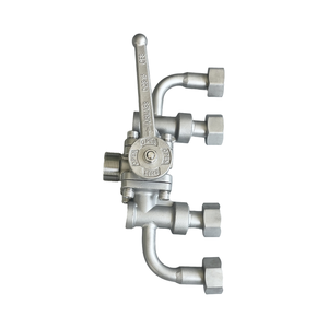 DQS15D Port 22 ODM Cryogenic 5-Way Ball <b>Diverter</b> Valves with 316 Stainless Steel Manual Operation for Gas in Bulk Storage - Product Image 4