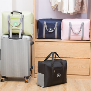 Round Mark Airplane Bag Large Capacity Foldable Travel Bag Unisex Trip Use - Product Image 3