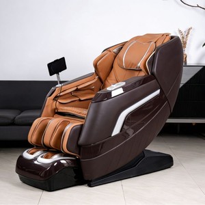 <b>Smart</b> Massage Chair Full Body 3D Robotic Arm SL Guide Rail Electric Home Use Orange Brown Color - Product Image 1