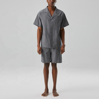 Pyjamas pour couples fabriqués en Chine Produit pour femmes et hommes Designer unisexe à manches courtes Costume de nuit Vêtements de nuit