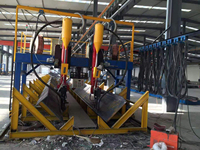 Machine de soudage à l'arc immergé automatique intelligente pour la fabrication de poutres en H avec contrôle vectoriel PLC, puissance de soudage 125 KVA