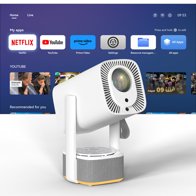 Transjee Manufacturer Android 11.0 TTransjeee A50 Pro Mini Projector Native 1080P 400 Ansi5G WiFi Smart Beamer