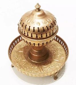 เตาเผากำยานทองเหลืองลายโบราณ งานตกแต่งสไตล์วินเทจ รุ่นใหม่ล่าสุด ใช้สำหรับตกแต่งบ้าน โรงแรม บนโต๊ะ - Product Image 2