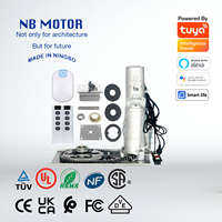 NB MOTOR Moderno 433MHz AC220V RF Interruptores de control remoto Motor de persiana enrollable Puerta de garaje Control remoto Transmisor Receptor