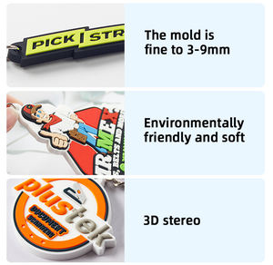 Llavero de PVC 2D Suave con Diseño Personalizado, Nombre y Logotipo, Impresión Tipográfica en Aleación de Zinc Duradera, Marca OEM, Sin Pedido Mínimo - Product Image 2