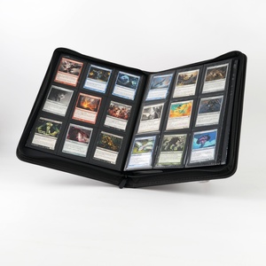 Premium Customize High Quality PU 9 Pockets Trading <b>Card</b> <b>Binder</b> for <b>Cards</b> Storage Display - Product Image 3