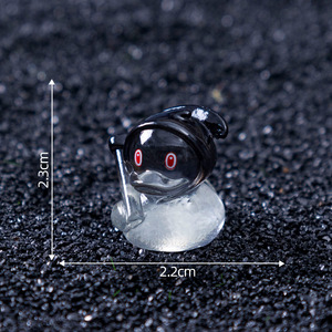 Nuevo producto transfronterizo Chenjun: estatuilla de pato amarillo fantasma del diablo, accesorios colgantes decorativos Diy, micropaisaje H - Product Image 6