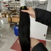 Fournisseur en gros de mèches de cheveux humains Remy, qualité 12A, cheveux raides, 100g, marque Yamei, trame machine, toutes couleurs