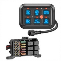 Nouvelle barre lumineuse LED orange et panneau de commande à 6 interrupteurs avec boîtier de contrôle intelligent 24V 160A IP53