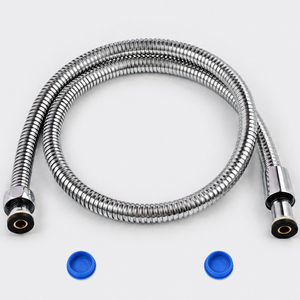 Tuyau de <span class=keywords><strong>douche</strong></span> en acier inoxydable 201 chromé ondulé, le plus vendu en gros, avec insert en laiton et tube intérieur en EPDM - Product Image 1