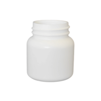 Flacon de médecine en plastique HDPE blanc de taille mini 30ML pour capsule de comprimés avec emballage pharmaceutique CRC ODM
