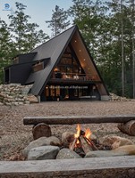 Maison préfabriquée à toit triangulaire, structure en acier imperméable, bâtiment modulaire, cabane miniature, maisons minuscules par Casa