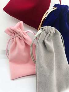 Top Selling Jewelry Pouch Gift <b>Packaging</b> <b>Bags</b> Suede Velvet Pouches Drawstring Jewelry <b>Bag</b> for Necklace Ring Earring - Product Image 5