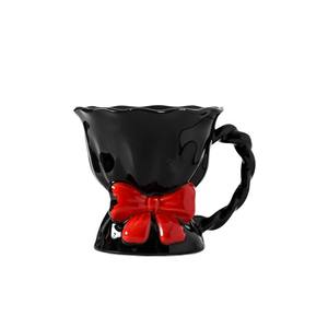 Original High-Color Value Bow Keramik becher Exquisite Haushalts becher Nachmittags tee Kaffee Wasser Bier Ein Teller Anzug Senden Freundin - Product Image 1