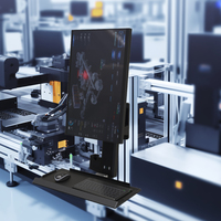Bras de moniteur industriel Meisonic T8-MA00KB, neuf, VESA 75/100 mm, capacité de 20 kg, compatible avec les écrans de 15 à 32 pouces, montage expert en alliage d'aluminium