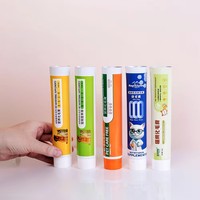 Tubes en aluminium-plastique à presser avec bouchon à vis et impression UV pour emballages personnalisés d'aliments pour animaux de compagnie