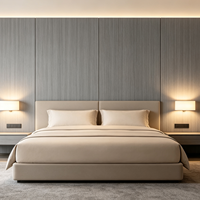 Panneaux muraux en fibre de charbon de bambou écologiques et imperméables, design moderne pour commerce, sous-sol, hôtel