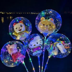 Palloncini LED Luminosi Bobo Trasparenti Fai-da-Te per <span class=keywords><strong>Feste</strong></span> di Compleanno e Capodanno per Bambini - Product Image 1