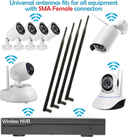 Antenne en caoutchouc 2.4G 12dBi SMA Mâle Omnidirectionnelle à Gain Élevé OEM ODM Vente en Gros Usine Expédition Mondiale