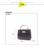 Sac à main QAZA en cuir PU lisse de haute qualité, doublure PVC moderne, grande capacité, multi-compartiments, fermeture éclair métallique pour femme