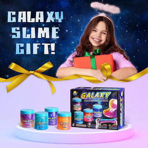 Perfect Kraft Galaxy Slime for Kids, Premade Space Slime Pack Toy for Children Slime <b>Kit</b> With Neon,Metallic Fun Craft Party Gift - Product Image 4