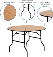 Table pliante en acier inoxydable de 1,5 m, écologique, pour intérieur/extérieur, idéale pour mariages, banquets, fermes, salles à manger, salons, écoles et entrées.