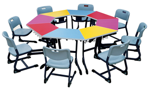 Gran oferta, mesa para niños, muebles de jardín de infantes, mesa de comedor redonda para niños y juego de sillas para guardería infantil - Product Image 6