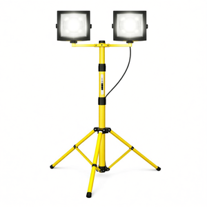 Proiettore LED con Treppiede, Luce da Lavoro a Doppia Testa 2x20W, Illuminazione per Esterni - Product Image 2