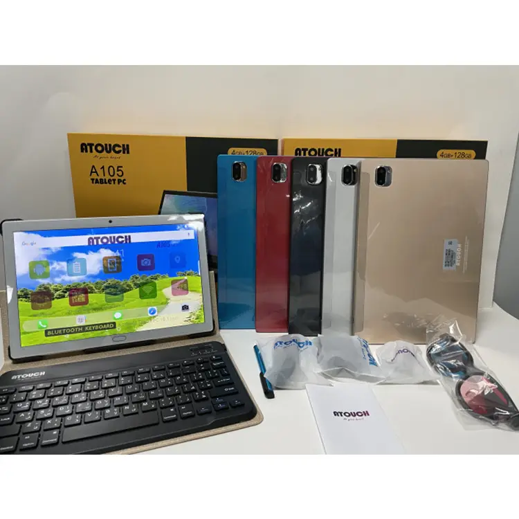 Fabrik preis ATOUCH 10,1-Zoll-Tablet Personal Computer Dual-SIM-Karte Dual-Standby-Android-Tablet-PC für Unternehmen
