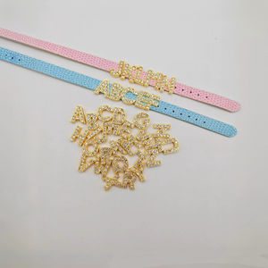 Accessoire de bricolage à la mode bijoux personnalisés plaqué or 26 lettres breloques pour accessoire de fabrication de bijoux - Product Image 5