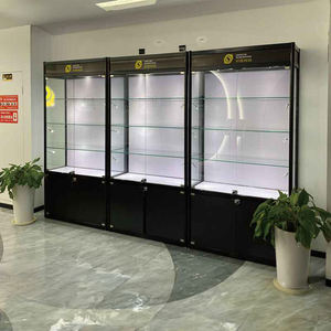 <span class=keywords><strong>Vitrine</strong></span> <span class=keywords><strong>en</strong></span> <span class=keywords><strong>verre</strong></span> pleine vision personnalisée au <span class=keywords><strong>d</strong></span>étail <span class=keywords><strong>Vitrine</strong></span> <span class=keywords><strong>d</strong></span>'affichage de perruque avec lumière LED <span class=keywords><strong>Vitrine</strong></span> <span class=keywords><strong>d</strong></span>'affichage de magasin de fumée bon marché - Product Image 2