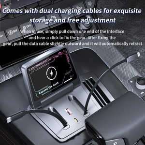 Station de charge rapide sans fil et filaire pour voiture, adaptée aux Audi Q5L, pour la modification et l'amélioration des véhicules 2021-2025 - Product Image 5