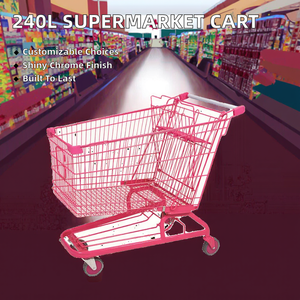 Carrito de Supermercado Ivanic WG-ST11 60L, Carrito de Compras Plegable Estilo Americano, Acero con Acabado Zincado, Ruedas de 5 Pulgadas - Product Image 5