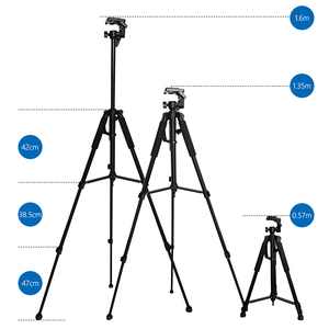 <span class=keywords><strong>Trépied</strong></span> professionnel 1,6 m pour téléphone, caméra vidéo et anneau lumineux, support de <span class=keywords><strong>trépied</strong></span> en aluminium pour appareil <span class=keywords><strong>photo</strong></span> reflex numérique <span class=keywords><strong>Canon</strong></span>, idéal pour les voyages - Product Image 6