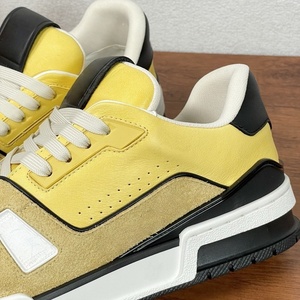 Luxurious Retro Fashion High Quality Men's Shoes Genuine Leather Yellow Color Women's Shoes With Mesh Lining Walking Shoes - Product Image 6