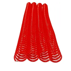 Milieuvriendelijke Pitch 4:1 12 Inch Rode Spiraal Binding Spoelen Intrekbare Plastic Spoel Binding Draad Boek Binding Spiraal