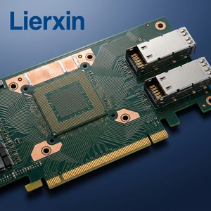 Carte réseau serveur IA Lierxin LEX-AISVR-NIC HDI 1-24 couches, carte PCB personnalisée, haute vitesse 400G/800G InfiniBand RoCE, conception à faible perte - Product Image 1