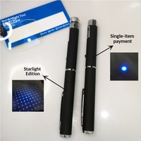 Lumière bleue pour stylo, pointeur laser 2-en-1, détecteur de contrefaçon, test de lunettes, ciel étoilé, accessoire de lunettes à point unique, modèle