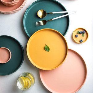 Bán Buôn Màu Sắc Khác Nhau Tùy Chỉnh Vòng Pizza Sứ Tấm Dinner Đối Với Khách Sạn - Product Image 2