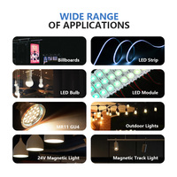 Suplai Daya LED AC-DC Triac Dimmable Half Potting 60W 12V 24V IP44 Efisiensi Tinggi PFC Tinggi untuk Lampu Strip LED