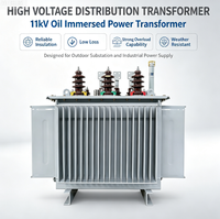 Livraison rapide, origine Chine, transformateur immergé dans l'huile, 3 phases, 110 kV, 200 kVA, enroulement en cuivre, S13, refroidissement ONAN, pour ferme éolienne