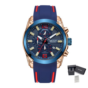 <span class=keywords><strong>Montre</strong></span> sport intelligente pour homme <span class=keywords><strong>Megir</strong></span> 2063, <span class=keywords><strong>prix</strong></span> d'usine en gros, <span class=keywords><strong>montre</strong></span> à quartz résistante à l'eau, bracelet en silicone, chronographe, luminescente - Product Image 1